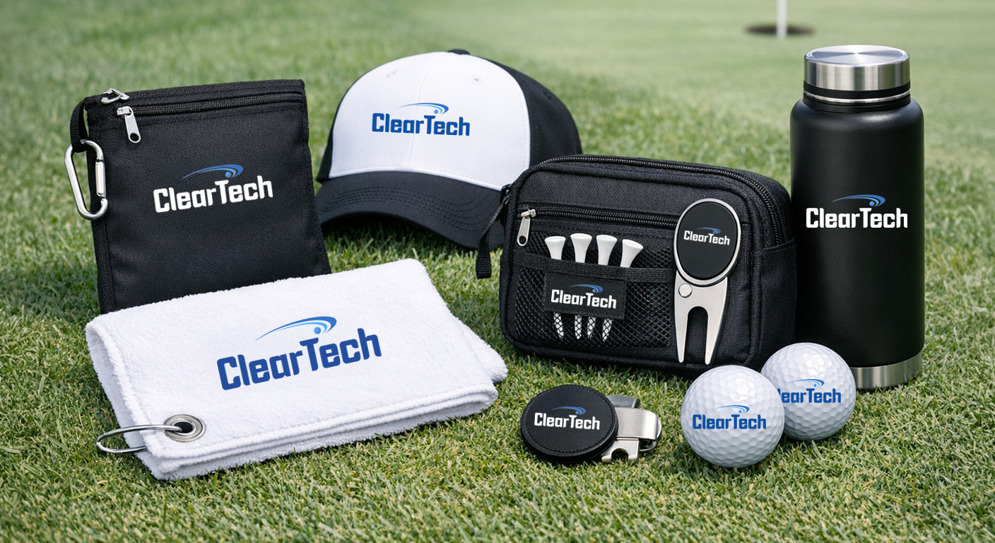 Golf Accessories with logos used as Promotional Products